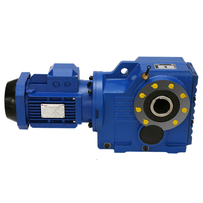 K series helical gearbox 1 1 reduction gearbox gear transmission with ac gear motor flange mounted gear reducer