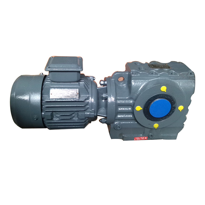 s series bevel helical gearbox worm gear motor speed reducer right angle gear for machine 500w brushless dc motor