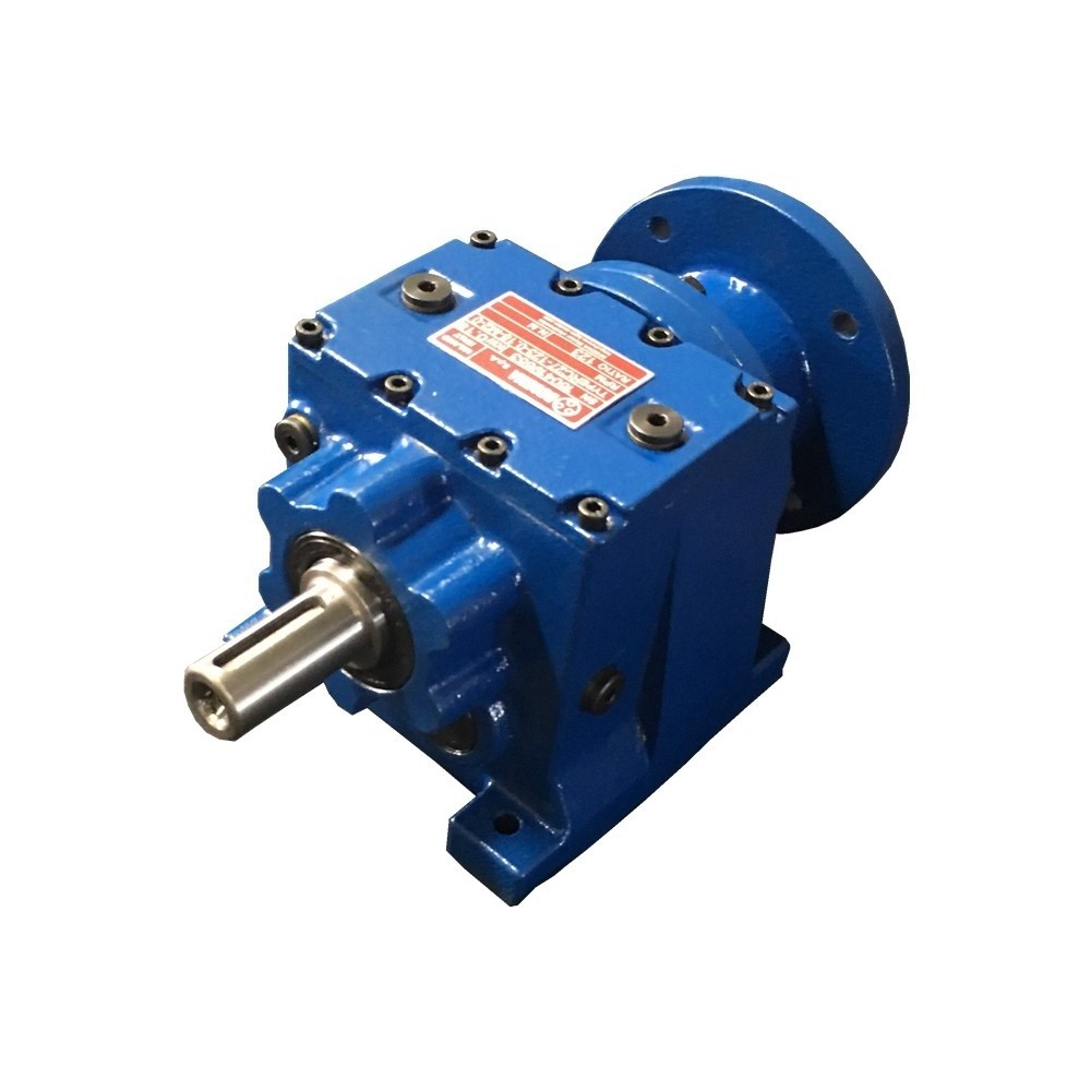 Hot sale R series helical gear box gear speed reducer with 3 shafts gearbox for agricultural machinery motoreductor