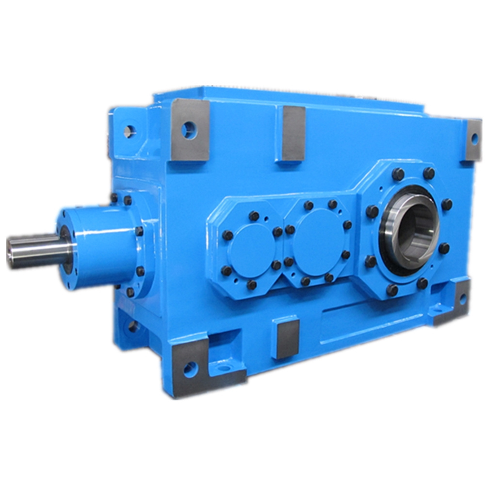 HB series stepper motor worm gear noise reduction box right angle gearbox 1 1 ratio agricultural gear box with hollow bore shaft