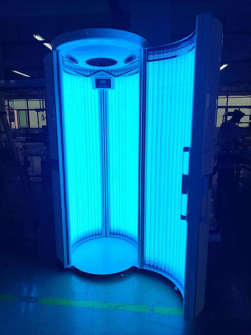 Commercial Solarium F8 Vertical Sun Tanning Machine for Gym Center and Beauty Salon Professional Tanning Booth Tanning Bed