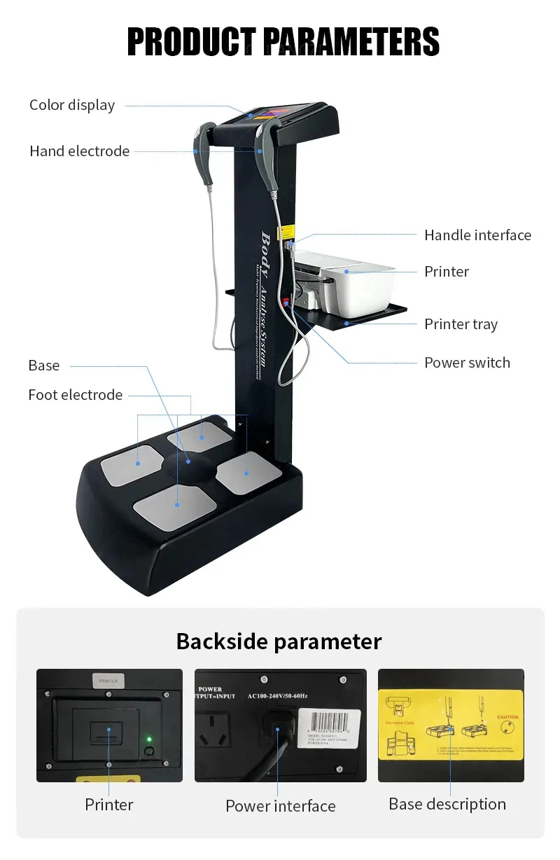 Health Care 3d Body Scanner Measure Fat Muscle Water Body Analysis Machine Fat Mass Analyser BMI Body 270 Composition Analyzer