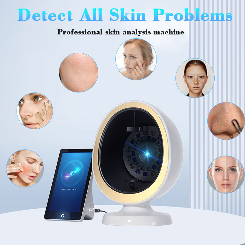 Portable Face Sam 3d Skin Analysis Machine Tone Detector Facial Scanner Analyser Moisture Facial Test Machine Skin Analyzer