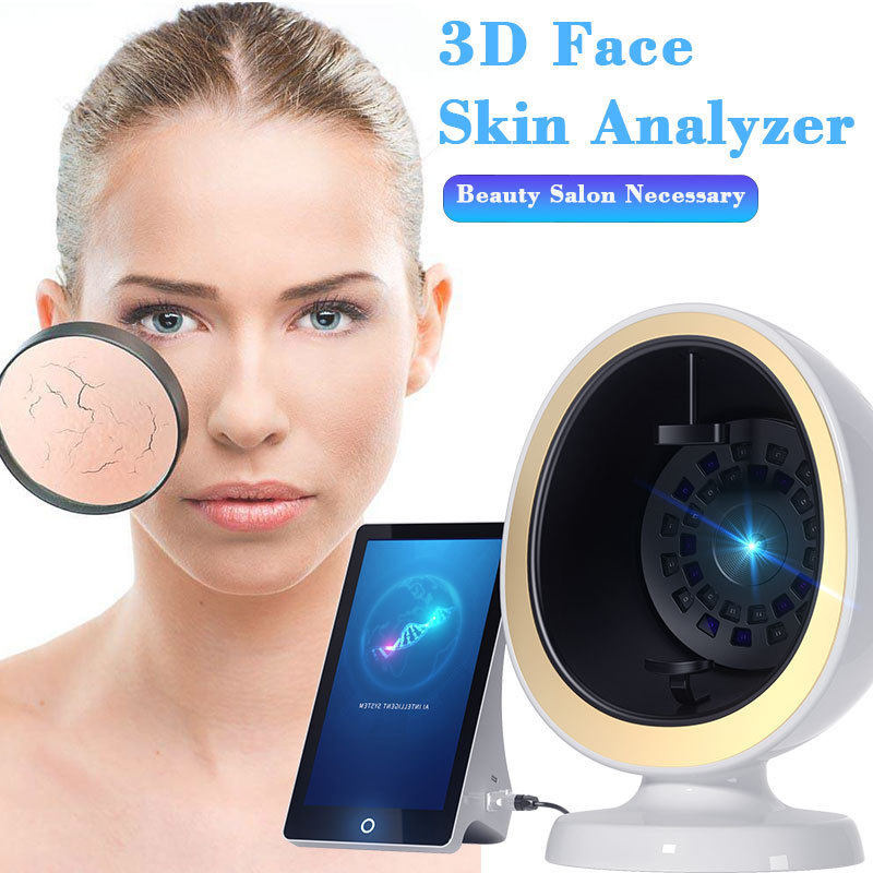 Portable Face Sam 3d Skin Analysis Machine Tone Detector Facial Scanner Analyser Moisture Facial Test Machine Skin Analyzer