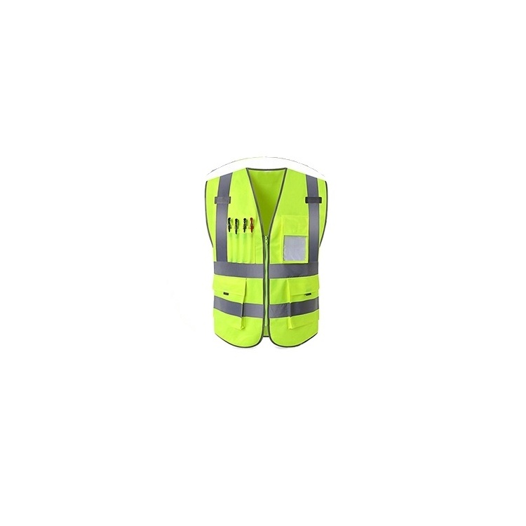 Factory Reflective Vest Jacket Strip Construction Security Personal Safety Vest High Visibility Hi Vis Work Reflective Clothing