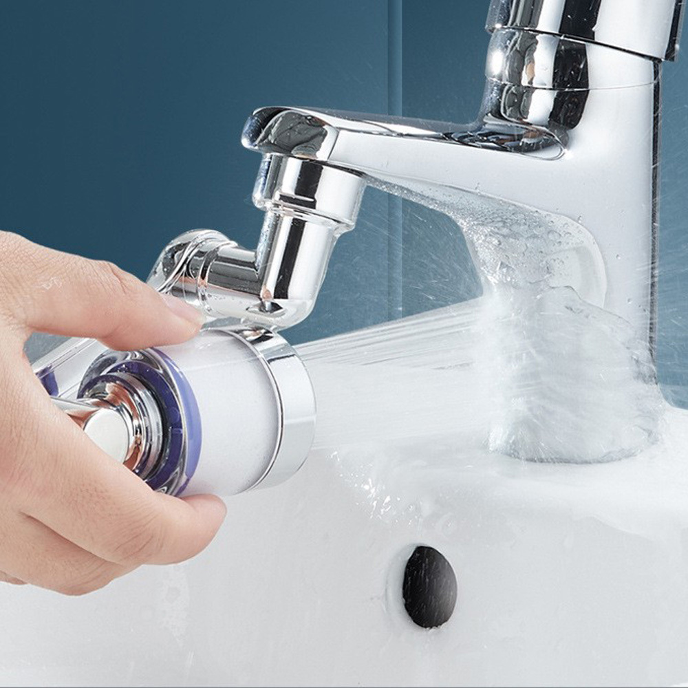 1080 Degree Rotating Tap Extender Aerator PP cotton filter Large-Angle Rotating Robotic Arm Faucet Aerator