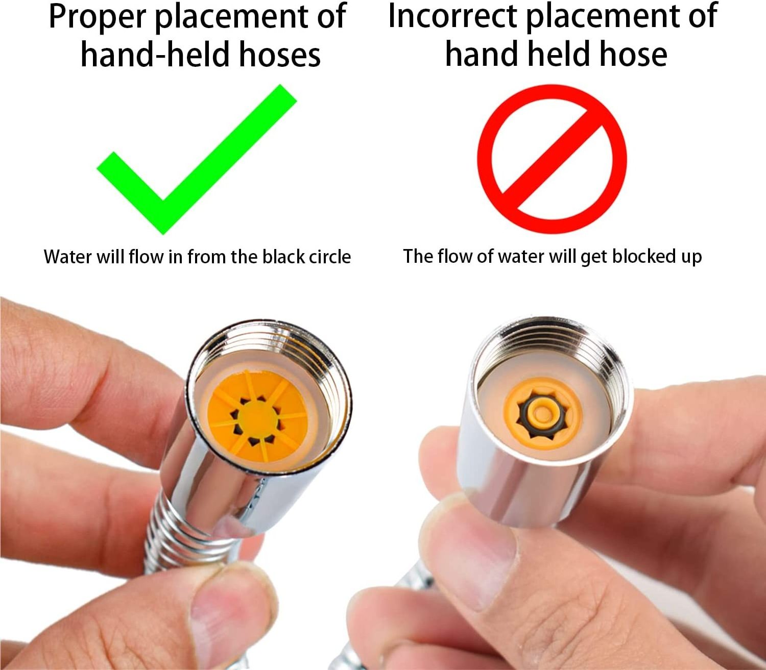 Water Save Shower Flow Reducer Limiter Water Flow Restrictor Water Flow Reducer for Shower Head Handheld Showers