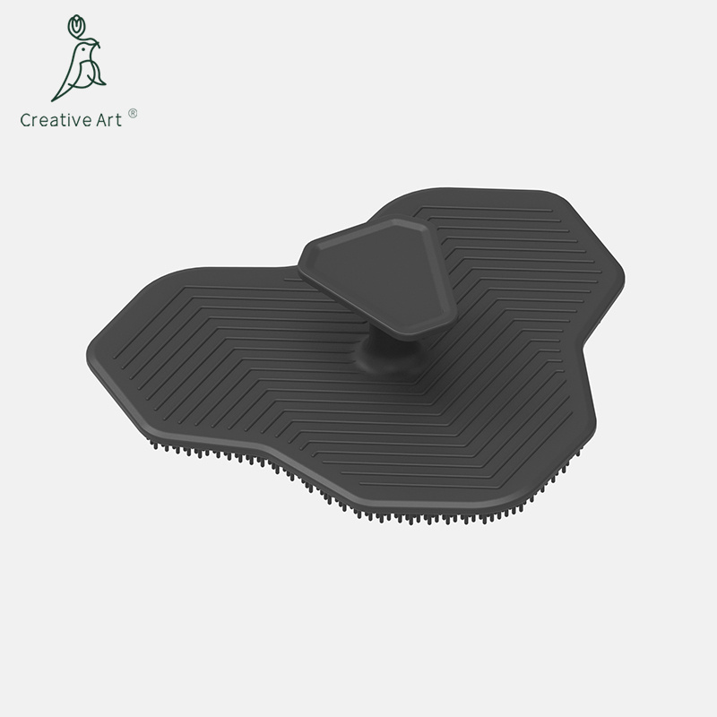 New Design Private Label Silicone Shower Clean Massage Exfoliate Hard Dead Skin Bath Brush