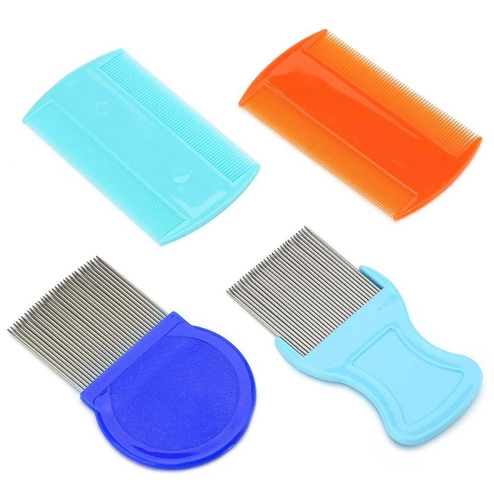 Stainless steel lice comb Promotional Grooved remove lice nit flea eggs