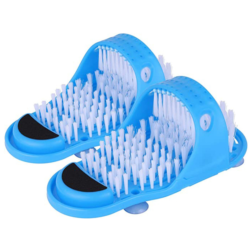 Feet Cleaner Washer Silicone Bathroom Foot Scrubber Spas Massage Exfoliating Cleaning Slipper Shower Washer Bath Supplies