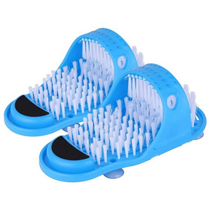 Non-Slip Silicone Shower Personal Foot Scrubber Cleaning Washer Slipper Hard Dead Skin Callus Remover Bathroom Supplies