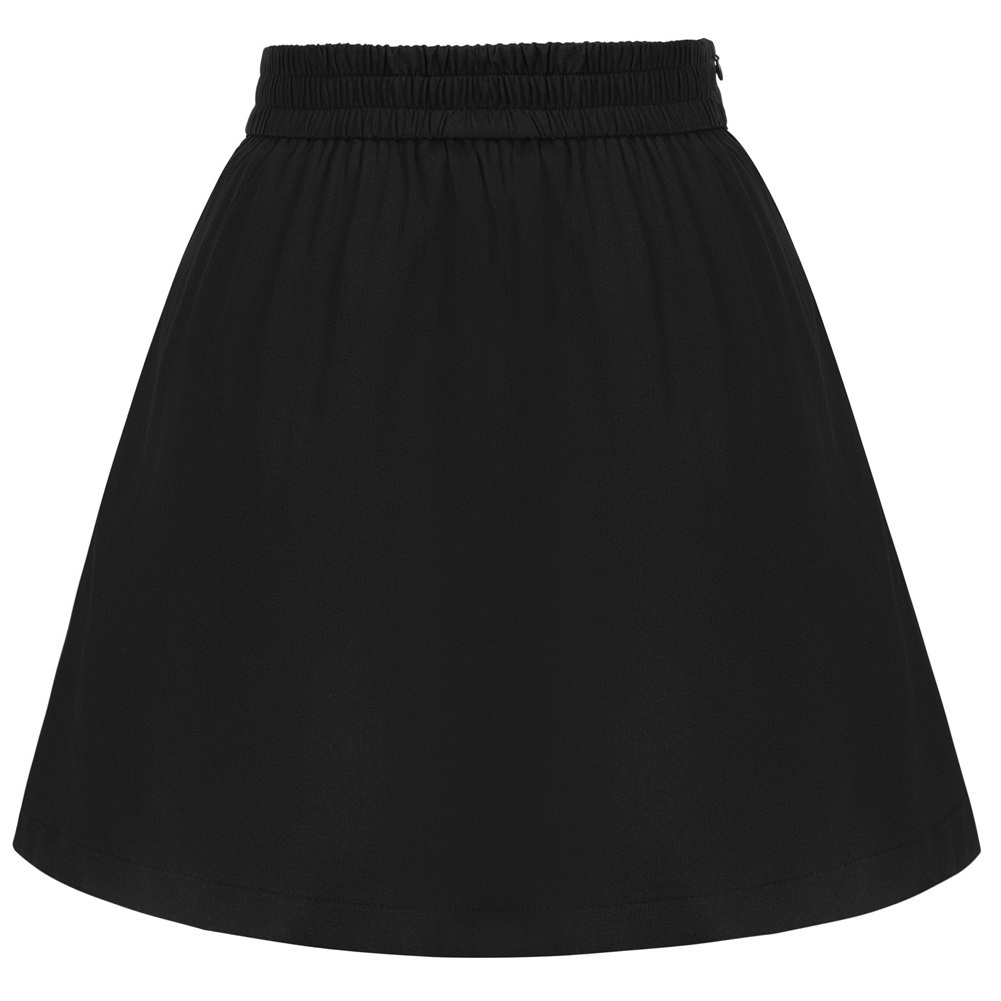 OEM Renaissance Asymmetric Elastic Waist A-Line Womens Pleated Mini Knit Skirts