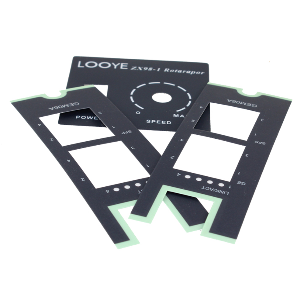 Low Price Keypad Overlay Membrane Switches Control Panel Stickers Custom Graphic PC Overlay Label Sticker