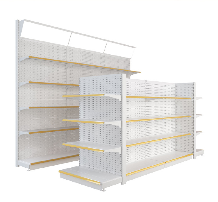 Modern Supermarket Shop Wine Liquor Display Shelf Rack Cabinet Design Customized Wine Shelf Display Liquor Store