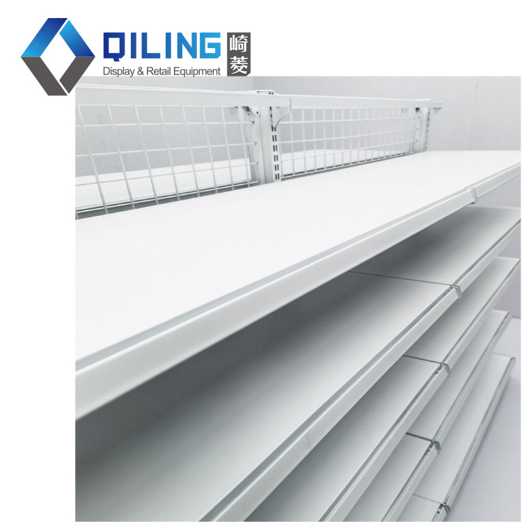 Metallic Material And Double-sided Grocery Shelves Supermarket Shelf Display Racks Store Shelves