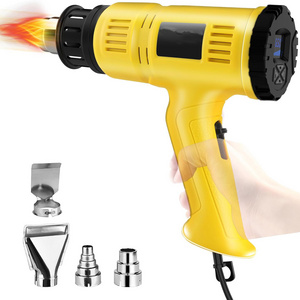 Heat Gun 2000W Heavy Duty Heat Gun Kit, Durable and Overload Protected with 4 Nozzles for Crafts, Shrink Wrapping/Tubing, Lacqu