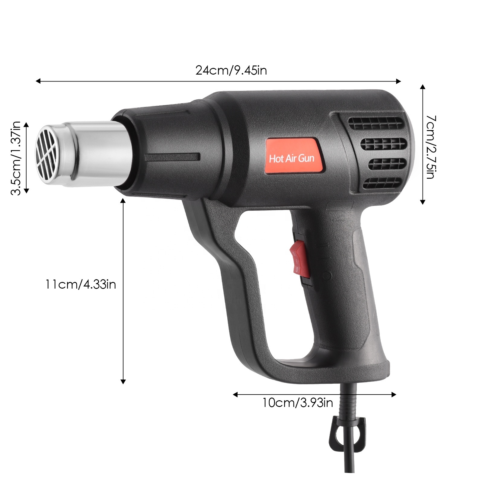 Gas Shrink Wrapping Machine Heat Gun 2000W For Shrink Tubing And Resin