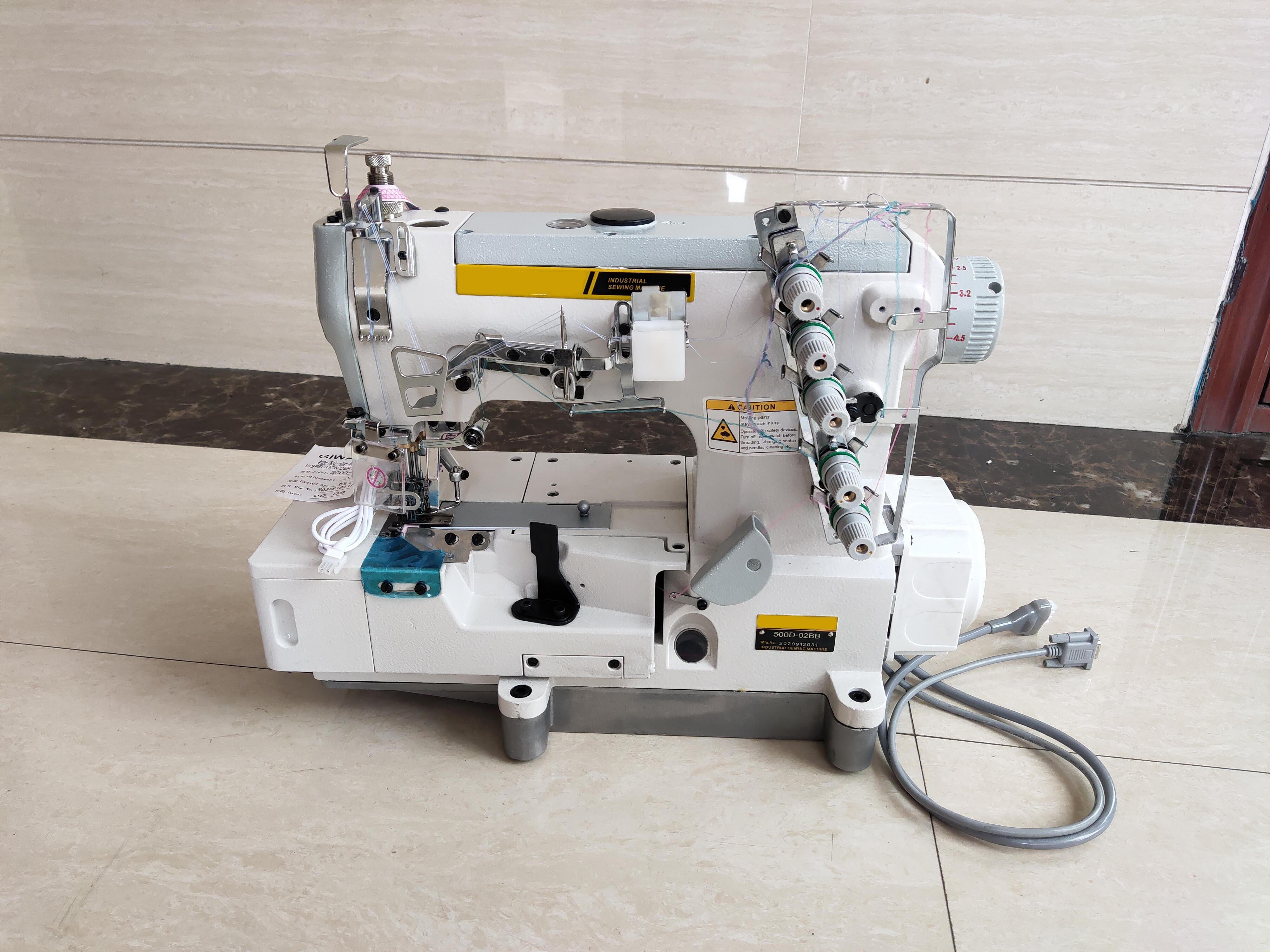 new style industrial overlock 500 sewing machine flat-bed interlock sewing machine