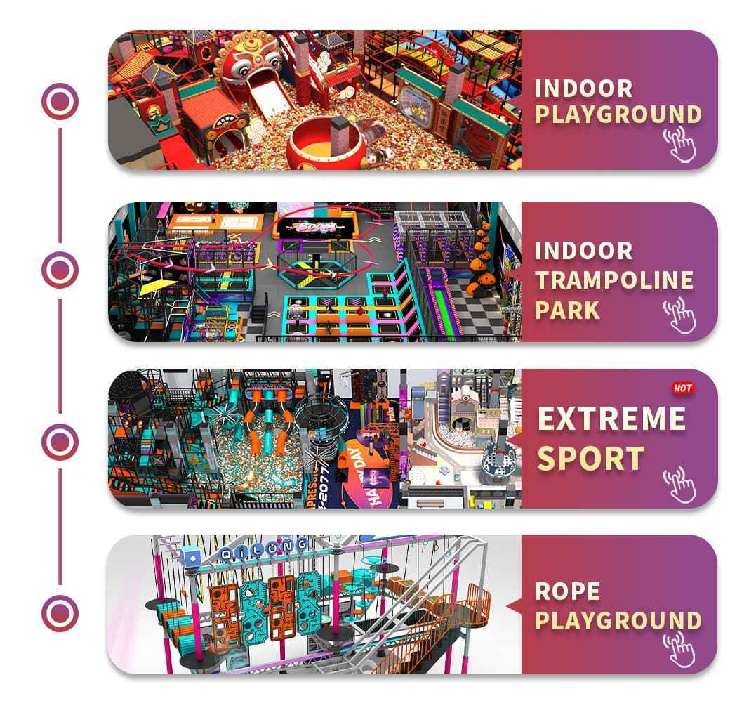 Kids amusement park indoor playground equipment large maze with slide rides for indoor playground equipment