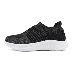 2023 QILOO High Quality OEM/ODM Women's Sport Casual Cheer Sock Shoes Knitted without Laces Custom Logo for Girls