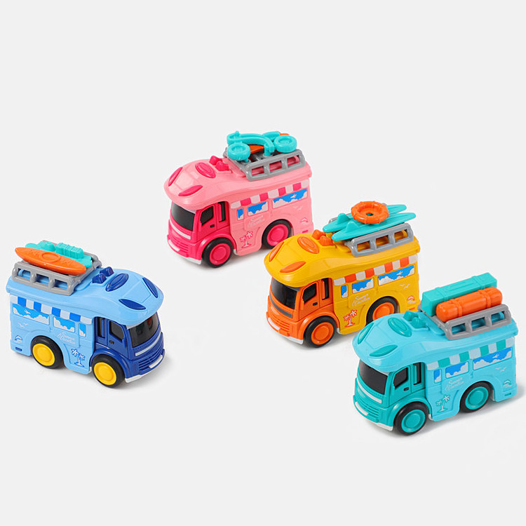 Children's gifts mini cars toys simulation cute friction toy vehicles bulk cheap die cast bus car toy