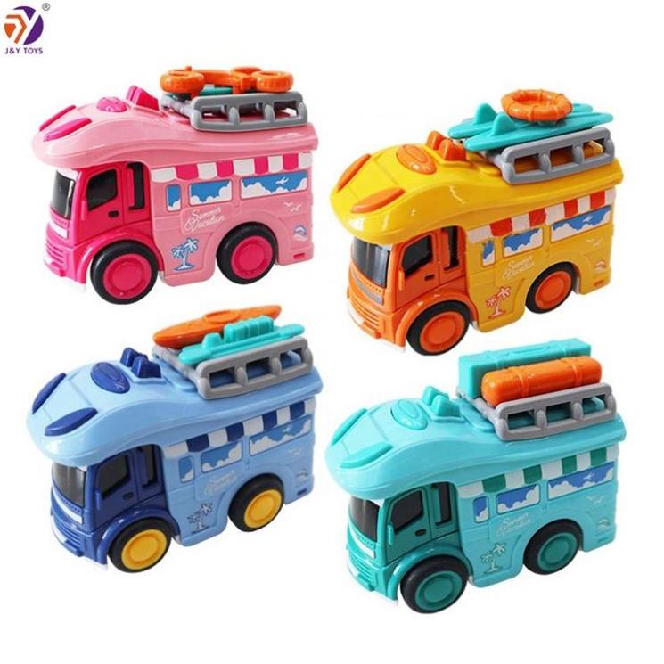 Children's gifts mini cars toys simulation cute friction toy vehicles bulk cheap die cast bus car toy