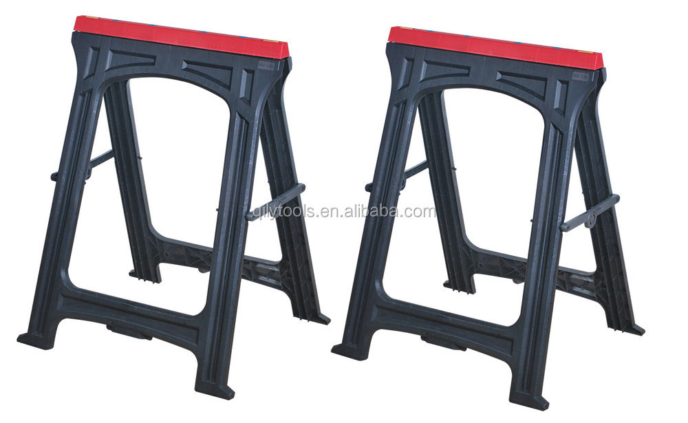 Adjustable Sawhorse Expandable Twin Pack 2 Pack Easy Store