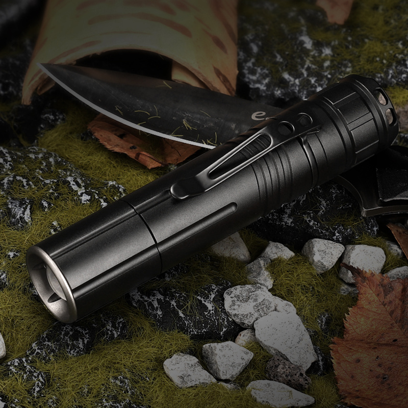 Xhp50 compact 10000 lumen zoom 300 m pen holder lightweight small 18650 battery camping patrol 10km flashlight