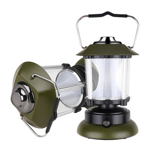 Retro Lamp Portable Camping Lantern USB Recharge Camping Tent Travel Light Vintage Outdoor Lighting Camping Equipment Flashlight