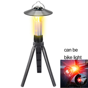 Tripod Outdoor Lighting Built in Battery Type-c Rechargeable Outdoor Camping Light Spotlight Red Emergency Lantern With Magnet