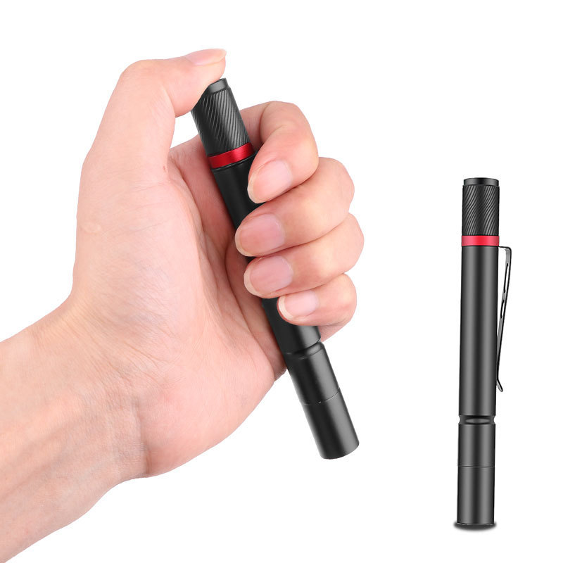 Portable Mini Pen Holder Flashlight Pen Clip Torch Work Light Waterproof Pen Light Pocket Flashlight