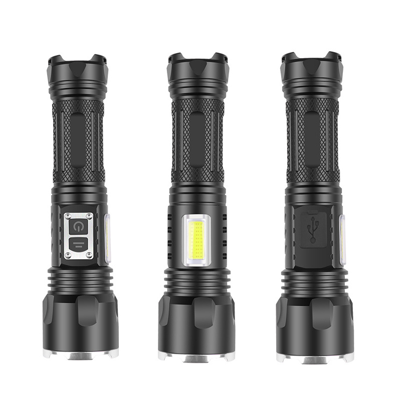 XHP160 Most Powerful LED Flashlight Zoom USB Rechargeable XHP99 XHP50 Torch light Tactical Camp flashLight 5200mAh battery