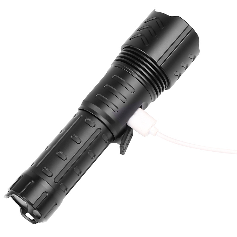 XHP90 Tactical Emergency Aluminum USB Led Torch Rechargeable 18650 26650 Battery Powerful Zoom LED XHP90 Flashlight