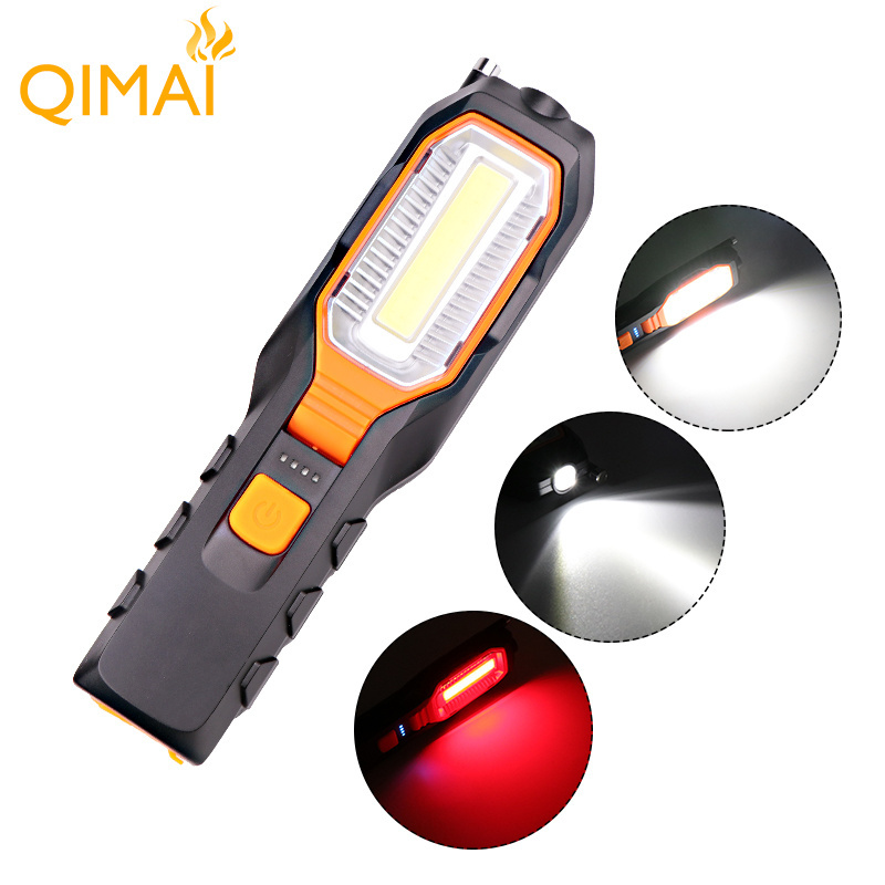 5000Lm COB LED Worklight USB Rechargeable Power Output Torch Flexible Magnetic Inspection Lamp Flashlight Emergency Light