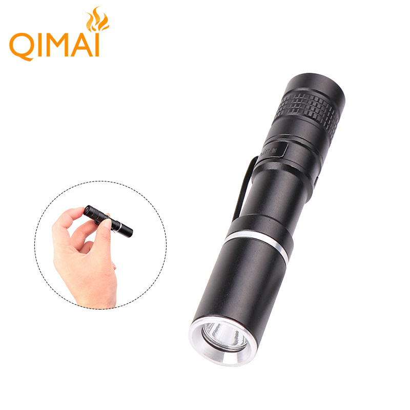 Inspection Beam mini Penlight with Adjustable Pocket Clip and Consistent  Brightness Black 150 lumens1 Pack Led flashlight