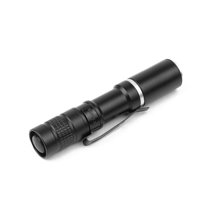 Inspection Beam mini Penlight with Adjustable Pocket Clip and Consistent  Brightness Black 150 lumens1 Pack Led flashlight