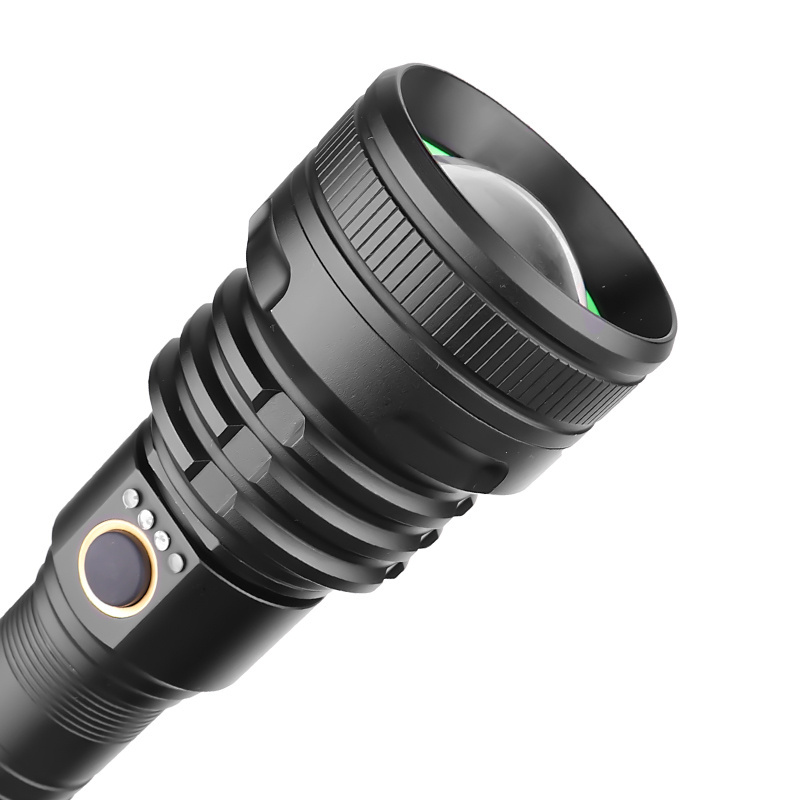 2019 High Powerful High 2000 Lumen 5 Modes Usb Telescopic Flashlight Rechargeable Zoomable Aluminum Led XHP70 Flashlight