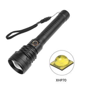 2019 High Powerful High 2000 Lumen 5 Modes Usb Telescopic Flashlight Rechargeable Zoomable Aluminum Led XHP70 Flashlight