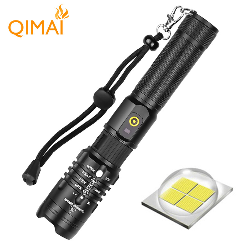 XHP50 LED Flashlight and Battery 3000 Lumens Super Brighter IPX4 Waterproof Torch Light P50 flashlight Lamp