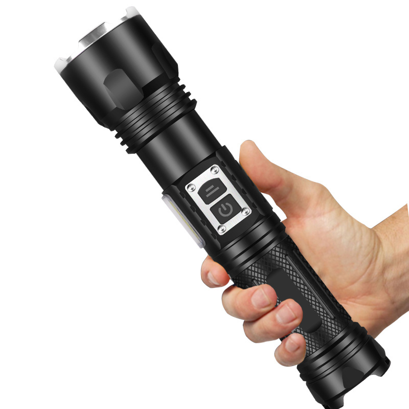 XHP160 Most Powerful LED Flashlight Zoom USB Rechargeable XHP99 XHP50 Torch light Tactical Camp flashLight 5200mAh battery