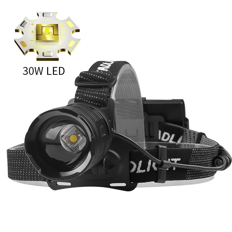 1000m ZOOM  XHP70 30W 1200 lumen 18650 output LED Headlight USB Rechargeable Waterproof Fishing Light  Sensor Headlamp