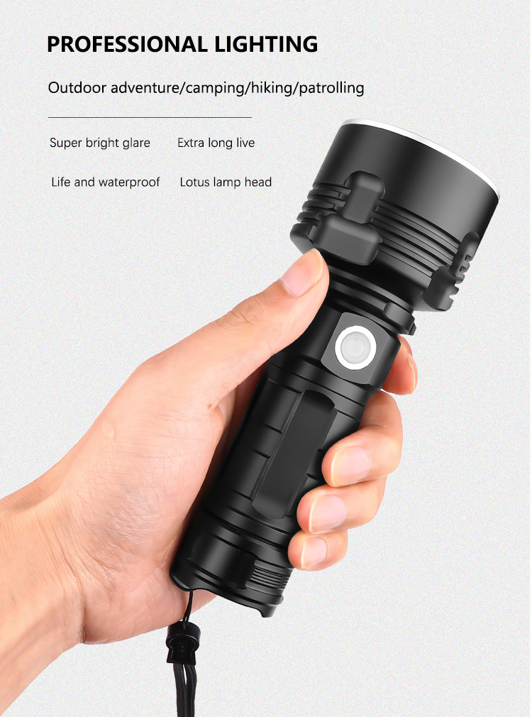 XHP70 Super Powerful LED Flashlight XM-L2 Tactical Torch USB Rechargeable Linterna Waterproof Lamp Ultra Bright Lantern