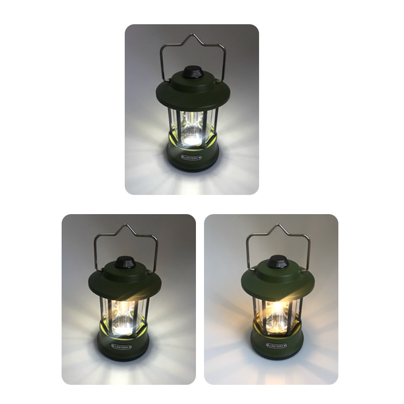 Outdoor COB Camping Lantern Retro Campsite Light Portable LED Emergency Lamp Atmosphere  Light for Garden Yard Camping Lights