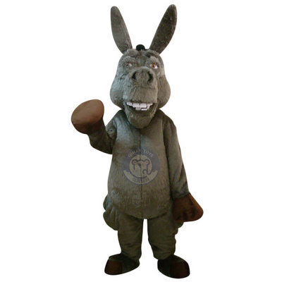 Qiman Custom Adult Size Donkey Plush Cartoon Mascot Costume For Sale