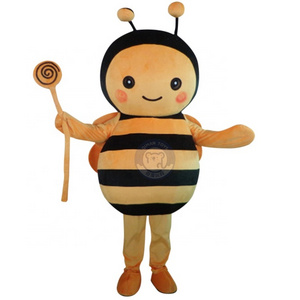 Qiman Custom Adult Size Bee Plush Animal Cartoon Mascot Costume For Sale