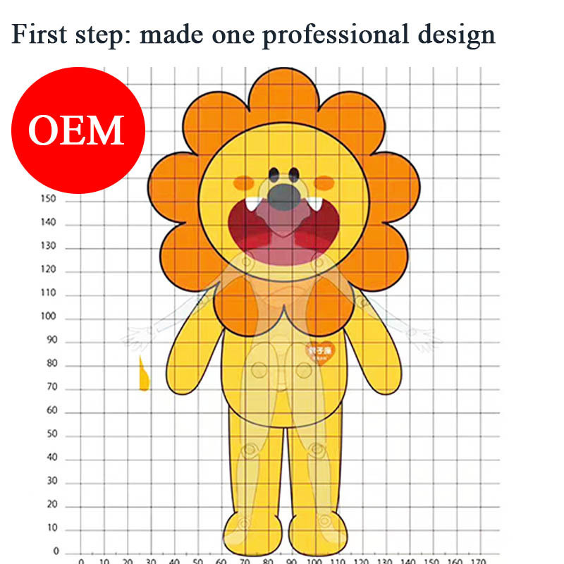 Qiman Custom Adult Size Yellow Sun Flower Plush Animal Cartoon Mascot Costume For Sale