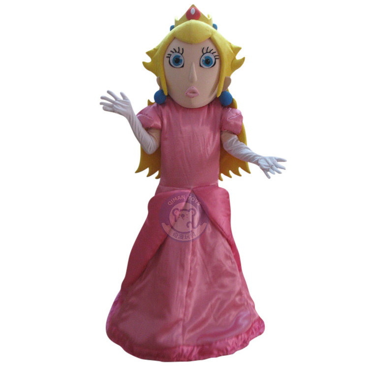 Qiman Custom Adult Size Princess Plush Animal Cartoon Mascot Costume For Sale