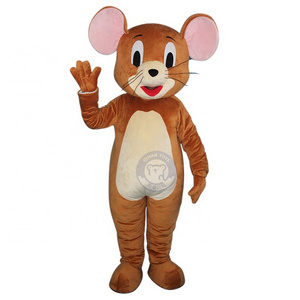 Qiman Custom Adult Size Jerry the Mouse Plush Animal Cartoon Mascot Costume For Sale