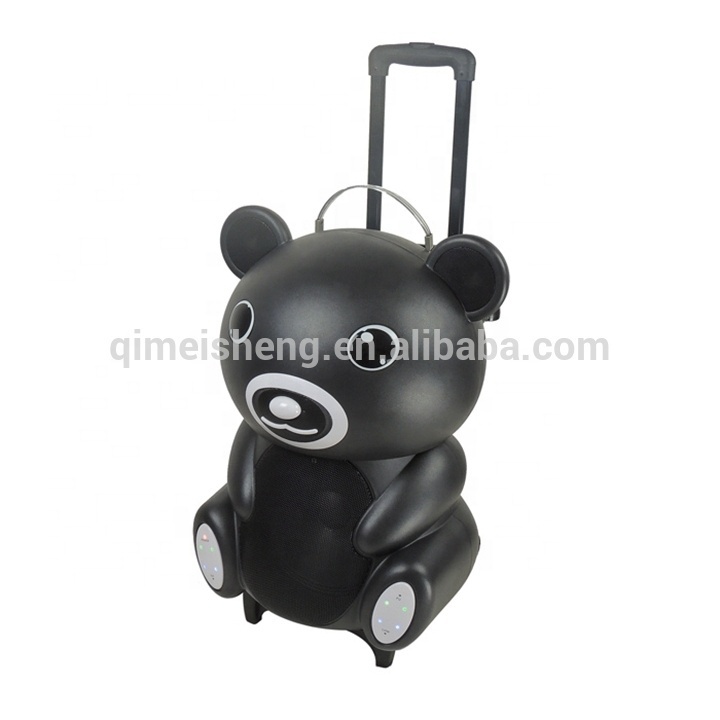 new model bear portable trolley speaker with Handle dj subwoofer speaker