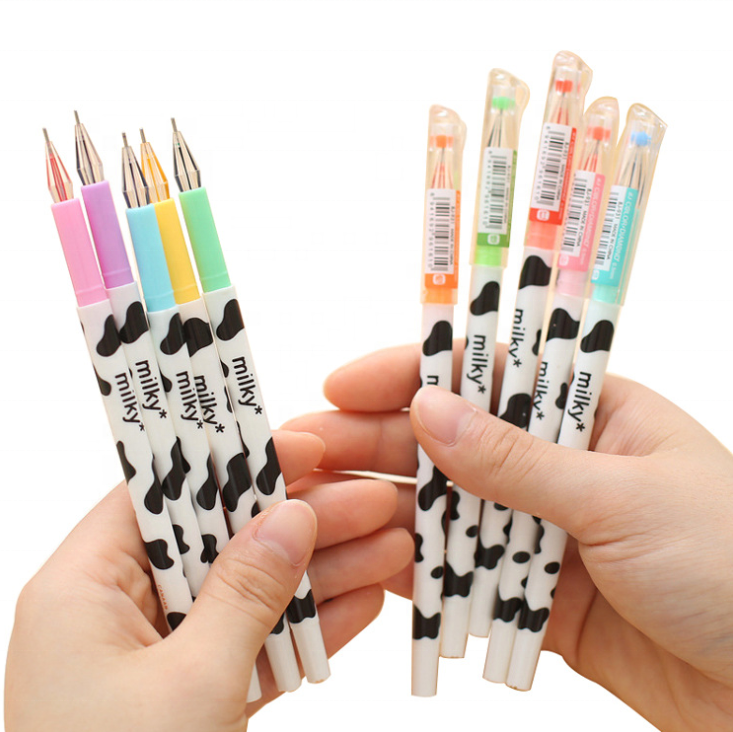 Colourful Milky 12 Colors Creative Cartoon Signature Kawaii Gel Pen